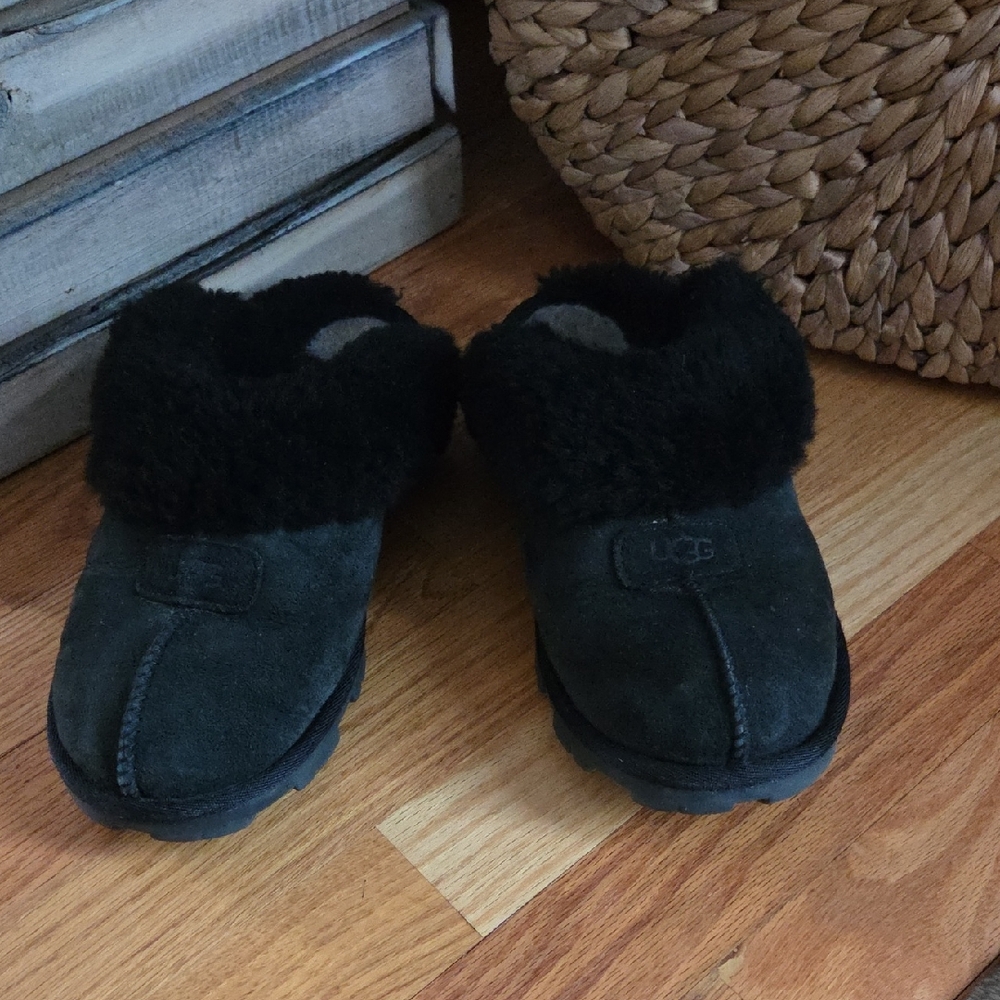 UGG Black Coquette Slippers
